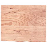 Table Top Light Brown 60x50x cm Treated Solid Wood Oak 3156348