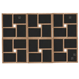 Collage Photo Frame for 24x Picture Light Brown MDF 332784