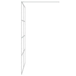Walk-in Shower Wall Silver 140x195 cm Clear ESG Glass 152139