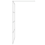 Walk-in Shower Wall Silver 140x195 cm Clear ESG Glass 152139