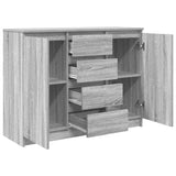 Sideboard with Drawers Grey Sonoma 100.5x35x76 cm Engineered Wood 3328449