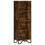 Bookcase Smoked Oak 50x31x137.5 cm Engineered Wood 848611