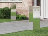 Solar LED Pathway Light 2 pcs Silver Stainless Steel 879734