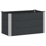 Garden Raised Bed Black 100 x 50 x 54 cm WPC and Aluminium 42038976