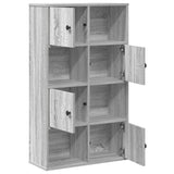 Bookcase Grey Sonoma 60x24x101.5 cm Engineered Wood 860396