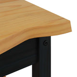Side Table EKAI Black 50 x 50 x 45.5 cm Solid Pine Wood 42037021
