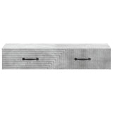 Wall-Mounted Side Table Concrete Grey 87.5 x 34.5 x 17 cm 898668