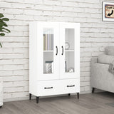 Highboard White 70x31x115 cm Engineered Wood 812555