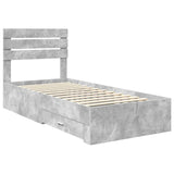 Bed Frame with Drawer with Headboard Manual Engineered Wood 3411686