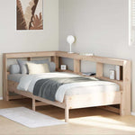 Bookcase Bed without Mattress 75x190 cm Solid Wood Pine 3324445