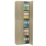 Office Cabinet Sonoma oak Engineered wood 190 cm height 800300