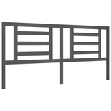 Bed Frame without Mattress Grey 200x200 cm Solid Wood Pine 3192903