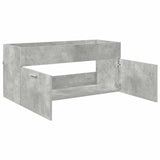 Sink cabinet with Storage Concrete Grey Engineered Wood 880438