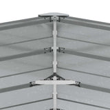 Garden Raised Bed 129x77 cm Galvanized Steel Silver 316898