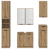 Bathroom Furniture Set 5 pcs Artisan Oak Engineered Wood 3415888