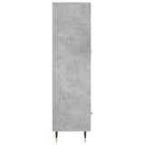 Highboard Concrete Grey 69.5x31x115 cm Engineered Wood 830304