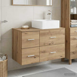 Bathroom Furniture Set 2 pcs Artisan Oak Engineered Wood 3403967