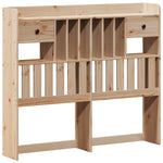 ZNTS Bookcase Bed without Mattress 120x200cm Solid Wood Pine 3322690
