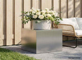 Plant Stand Silver 40 x 40 x 40 cm Steel 8012526