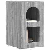Bedside Table 2 pcs Grey Sonoma 29.5 x 33.5 x 50 cm 891237