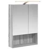 Bathroom Mirror Cabinet with Door Grey Sonoma 50 x 14.5 x 70 cm 889212