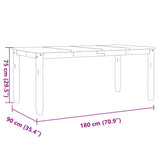 Dining Table Corona 180x90x75 cm Solid Wood Pine 4005720