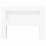 Headboard Cabinet with Storage White Engineered Wood 8001264