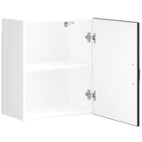 Kitchen Wall Cabinet Kalmar Black Engineered Wood 853559