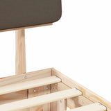 Bed Frame with Upholstered Headboard Taupe 180 x 200 cm 3398082