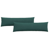 Sofa Pillows 2 pcs Dark Green 145 x 40 cm Fabric 42013830