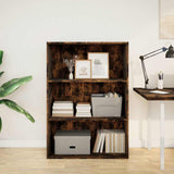 Bookcase Smoked Oak 80x30x114 cm Engineered Wood 857935