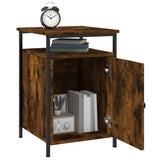 Bedside Cabinets 2 pcs Smoked Oak 40x42x60 cm Engineered Wood 825868