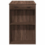 Bar Table Brown Oak 102x70x103.5 cm Engineered Wood 3309327