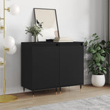 Sideboards 2 pcs Black 40x35x70 cm Engineered Wood 831039