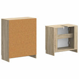 2 Piece Bathroom Cabinet Set UTRECHT Sonoma Oak Engineered Wood 3417650