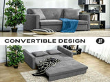 2 Seater Sofa Bed, Convertible Bed Settee, Modern Velvet Loveseat Sofa Couch with 2 Cushions, Hidden T3398P377938