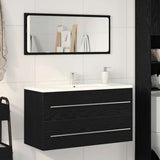 Sink Cabinet Black Oak 90 x 45 x 1.5 cm Engineered wood 862569