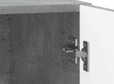 Bedside Cabinet Concrete Grey 43 x 34.5 x 50 cm Engineered Wood 894571