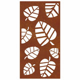 Garden Wall Decoration 105x55 cm Corten Steel Leaf Design 824488