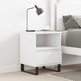 Bedside Cabinet White 40x35x50 cm Engineered Wood 830636