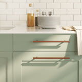 Cabinet Handles 20 pcs Bronze 224 mm Stainless Steel 3203616