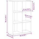 Book Cabinet/Sideboard Artisan Oak 66x30x98 cm Engineered Wood 855827