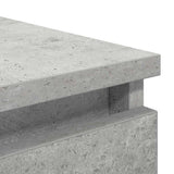Sideboard Concrete Grey 37.5x35x76 cm Engineered Wood 861754