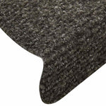 ZNTS Stair Mats Self-adhesive 30 pcs Anthracite 56x17x3 cm 3365687