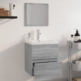 Bathroom Furniture Set Grey Sonoma Engineered Wood 3152865