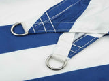 Sun Shade Sail Blue and White 8 x 6 m 100% Polyester Oxford 42031110