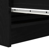 Sideboard Black Oak 80x35x99 cm Engineered Wood 3328481