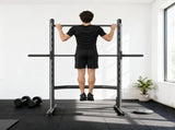 Adjustable Squat Rack, with Pull Up Bar, Barbell Bar for Home Gym T3398P425052