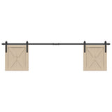 Sliding Cabinet Door Kit 200 cm Carbon Steel 4009667