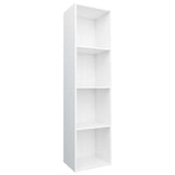 ZNTS Book Cabinet/TV Cabinet White 36x30x143 cm Engineered Wood 800144